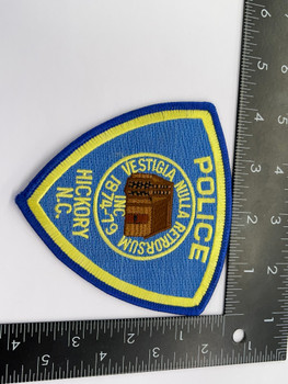 HICKORY POLICE NC PATCH YELLOW BORDER