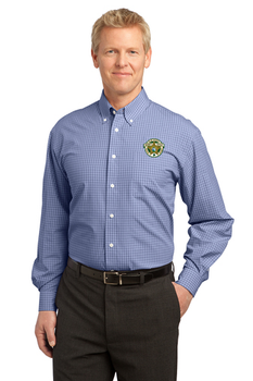 Clay Sheriff Port Authority® Plaid Pattern Easy Care Shirt