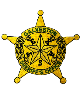 GALVESTON COUNTY SHERIFF TX LASER CUT STAR PATCH