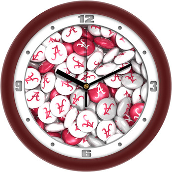 Alabama Crimson Tide - Candy Team Wall Clock