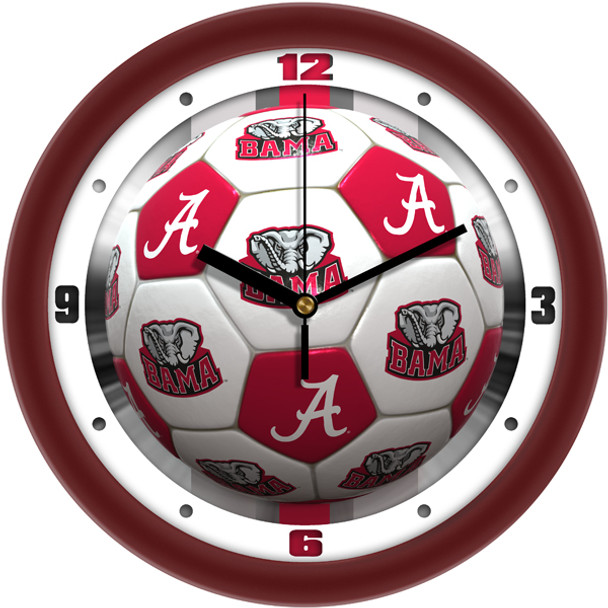 Alabama Crimson Tide- Soccer Team Wall Clock