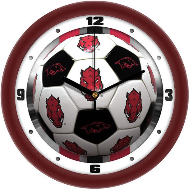 Arkansas Razorbacks- Soccer Team Wall Clock