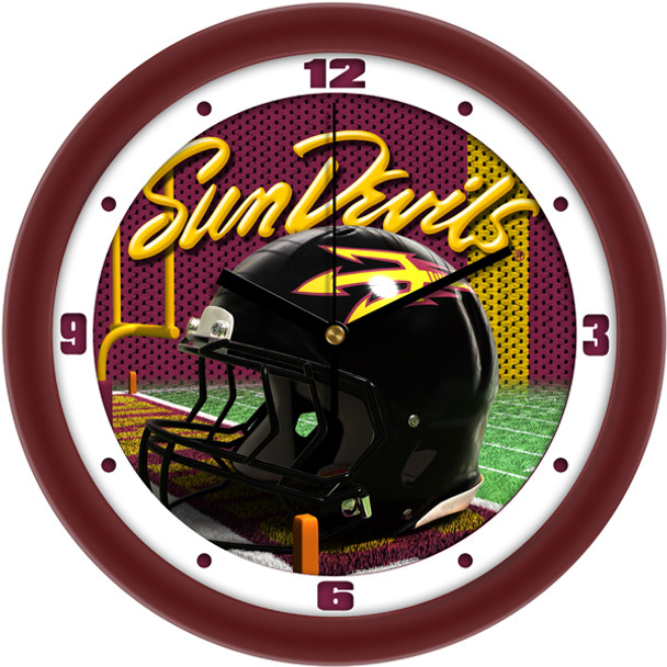 Arizona State Sun Devils - Football Helmet Team Wall Clock