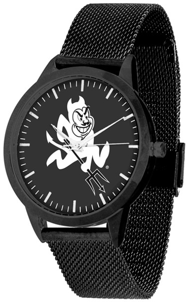 Arizona State Sun Devils - Mesh Statement Watch - Black Band - Black Dial