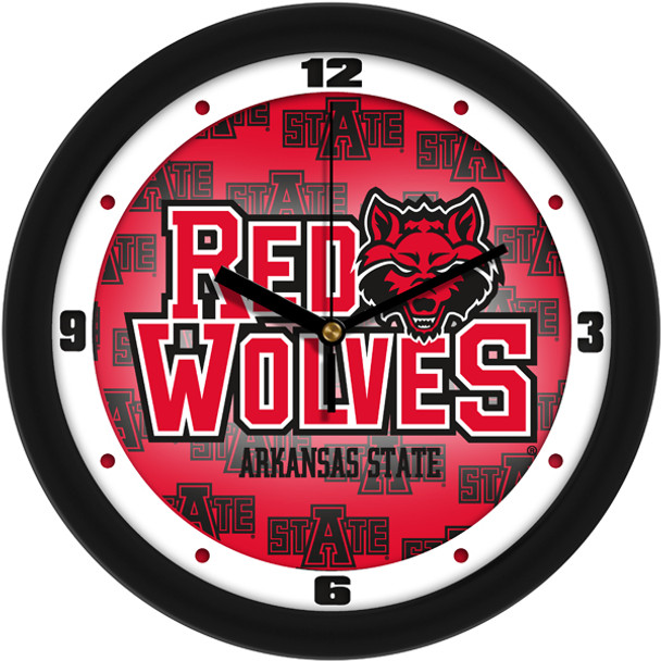 Arkansas State Red Wolves - Dimension Team Wall Clock Arkansas State Red Wolves - Dimension Team Wall Clock