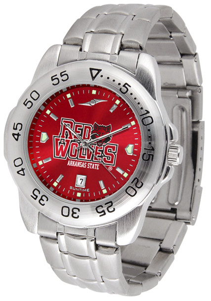Men's Arkansas State Red Wolves - Sport Steel AnoChrome Watch