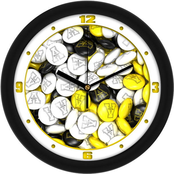 Appalachian State Mountaineers - Candy Team Wall Clock