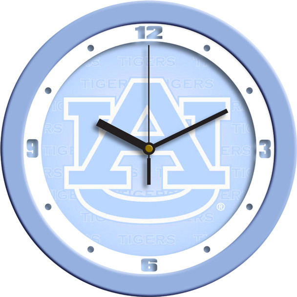 Auburn Tigers - Baby Blue Team Wall Clock