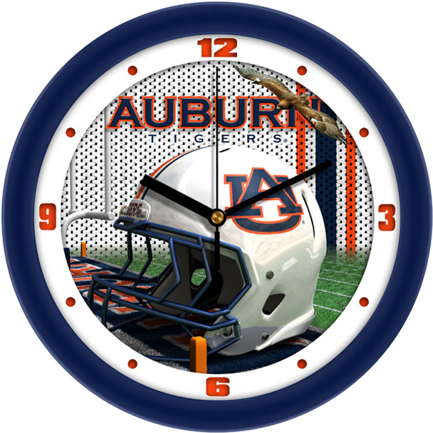 Auburn Tigers - Football Helmet Team Wall Clock