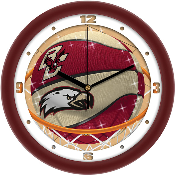 Boston College Eagles - Slam Dunk Team Wall Clock