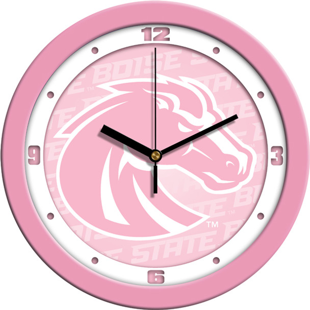 Boise State Broncos - Pink Team Wall Clock