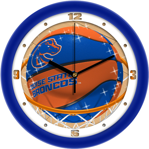 Boise State Broncos - Slam Dunk Team Wall Clock