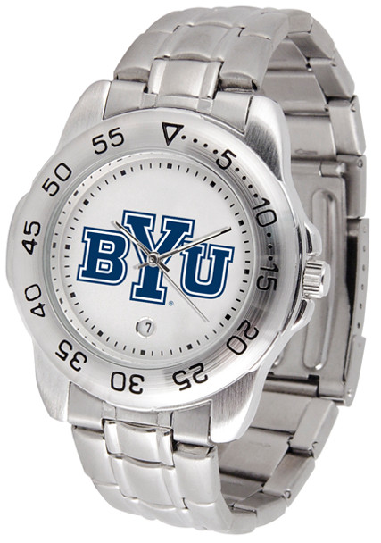 Men's Brigham Young Univ. Cougars - Sport Steel Watch