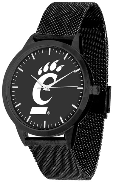 Cincinnati Bearcats - Mesh Statement Watch - Black Band - Black Dial