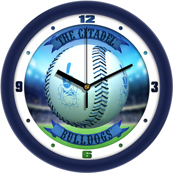 Citadel Bulldogs - Home Run Team Wall Clock