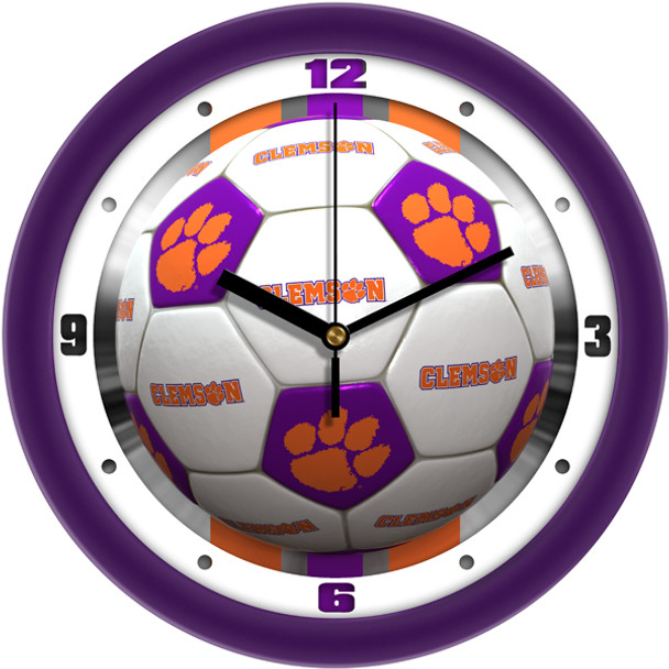 Clemson Tigers- Soccer Team Wall Clock