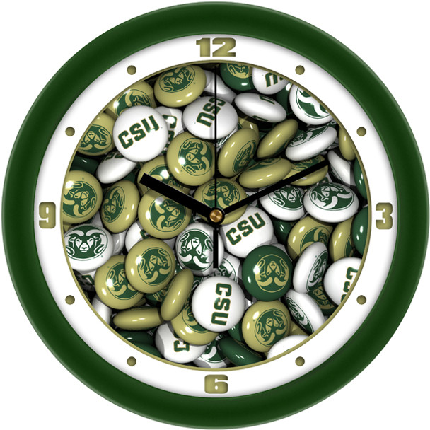 Colorado State Rams - Candy Team Wall Clock