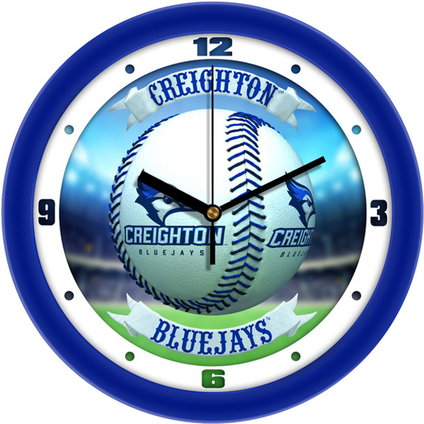 Creighton University Bluejays - Home Run Team Wall Clock