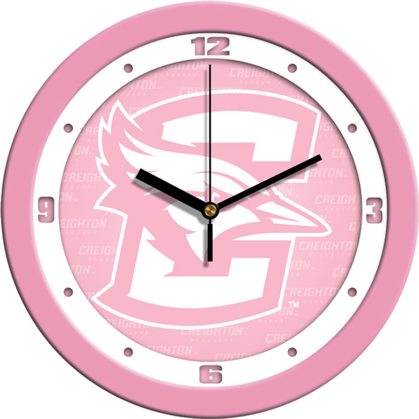 Creighton University Bluejays - Pink Team Wall Clock