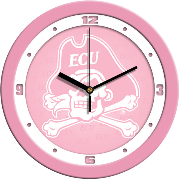 East Carolina Pirates - Pink Team Wall Clock