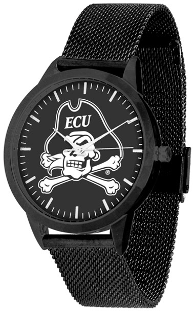 East Carolina Pirates - Mesh Statement Watch - Black Band - Black Dial