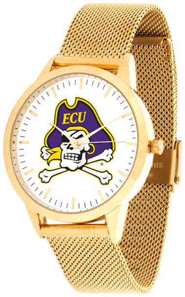 East Carolina Pirates - Mesh Statement Watch - Gold Band