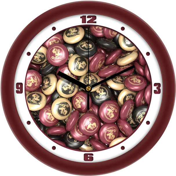 Florida State Seminoles - Candy Team Wall Clock