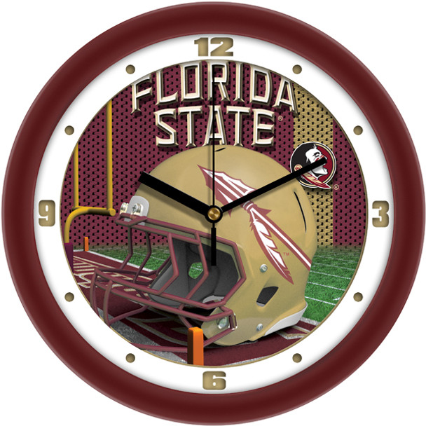 Florida State Seminoles - Football Helmet Team Wall Clock