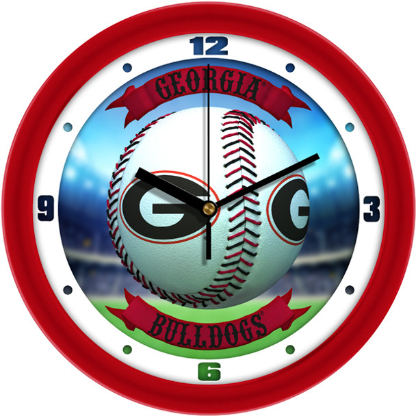 Georgia Bulldogs - Home Run Team Wall Clock