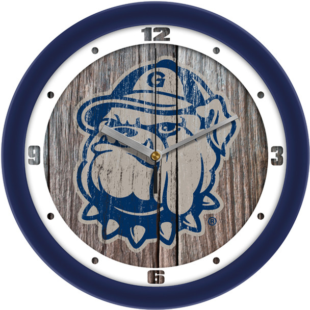 Georgetown Hoyas - Weathered Wood Team Wall Clock