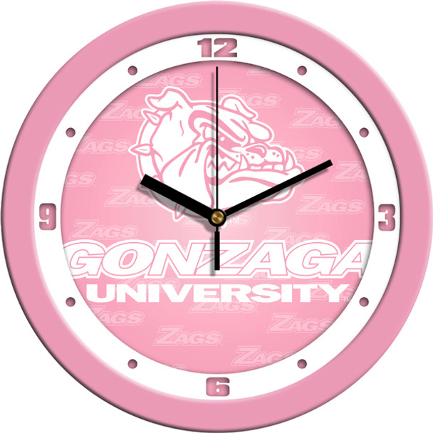 Gonzaga Bulldogs - Pink Team Wall Clock