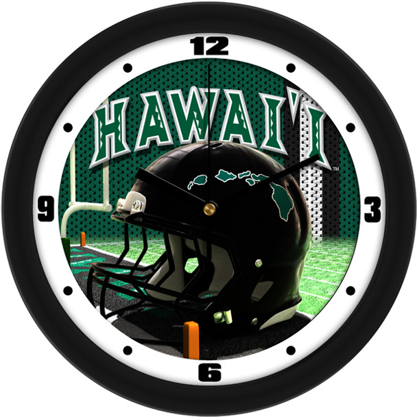 Hawaii Warriors - Football Helmet Team Wall Clock