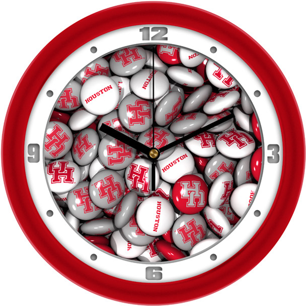 Houston Cougars - Candy Team Wall Clock