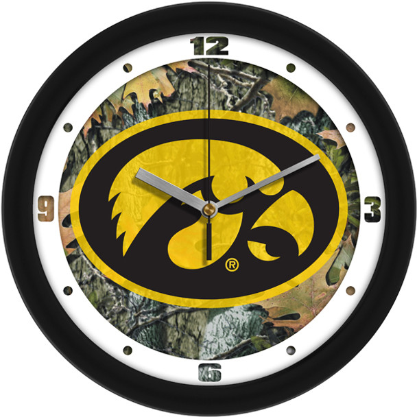 Iowa Hawkeyes - Camo Team Wall Clock