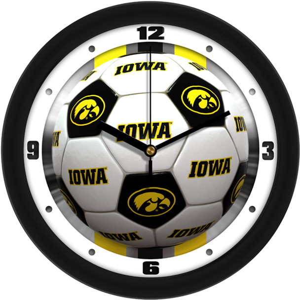 Iowa Hawkeyes- Soccer Team Wall Clock