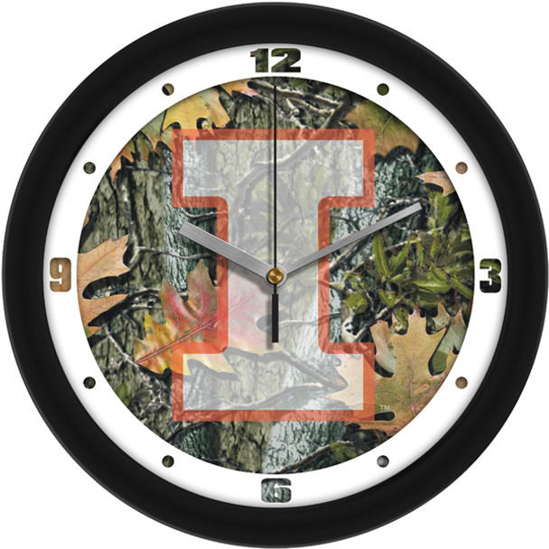 Illinois Fighting Illini - Camo Team Wall Clock