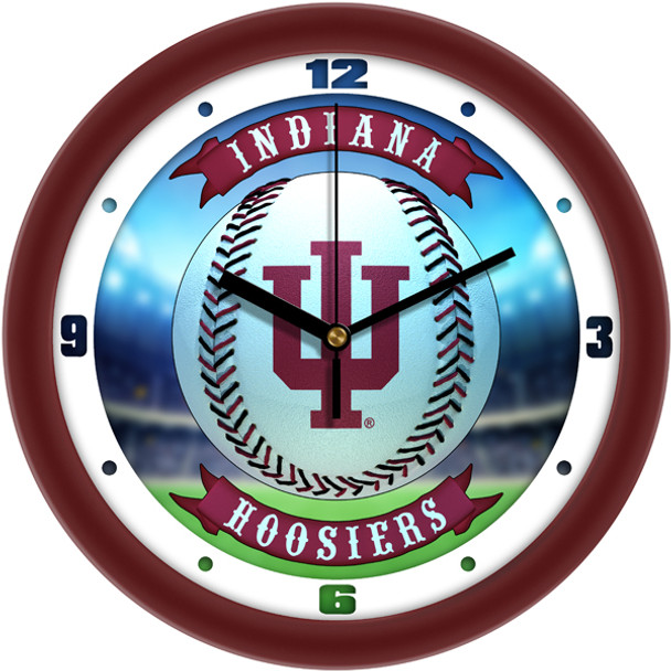 Indiana Hoosiers - Home Run Team Wall Clock