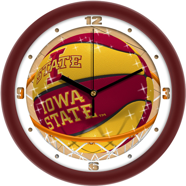 Iowa State Cyclones - Slam Dunk Team Wall Clock