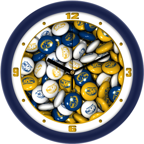 Kent State Golden Flashes - Candy Team Wall Clock