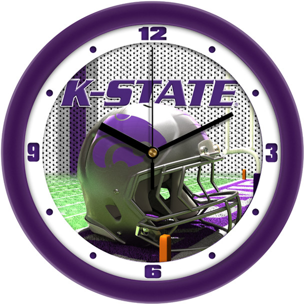 Kansas State Wildcats - Football Helmet Team Wall Clock