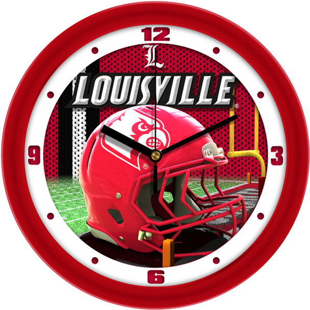Louisville Cardinals - Football Helmet Team Wall Clock