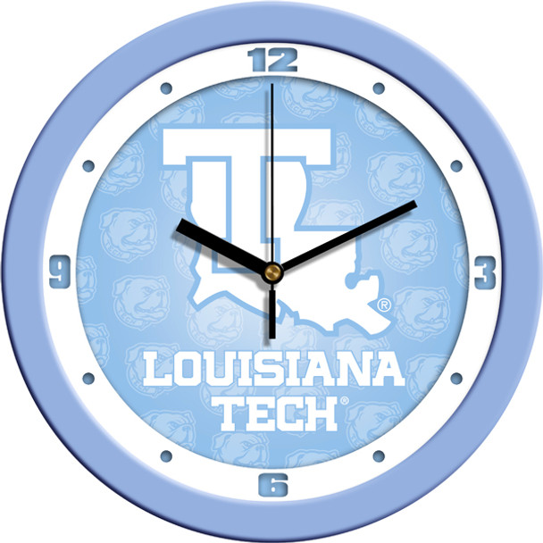 Louisiana Tech Bulldogs - Baby Blue Team Wall Clock