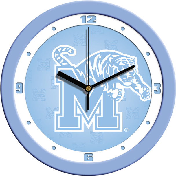 Memphis Tigers - Baby Blue Team Wall Clock