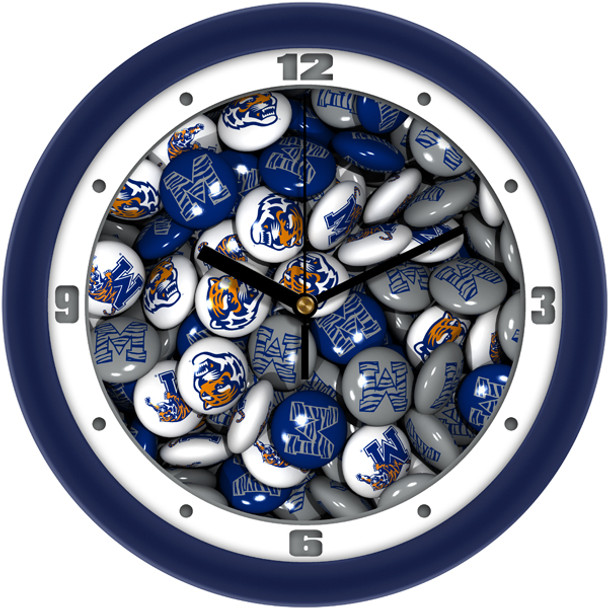 Memphis Tigers - Candy Team Wall Clock