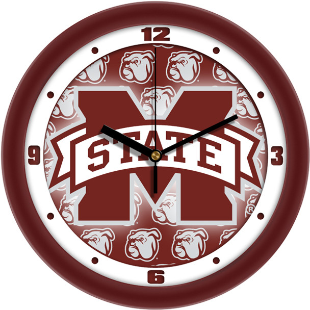 Mississippi State Bulldogs - Dimension Team Wall Clock