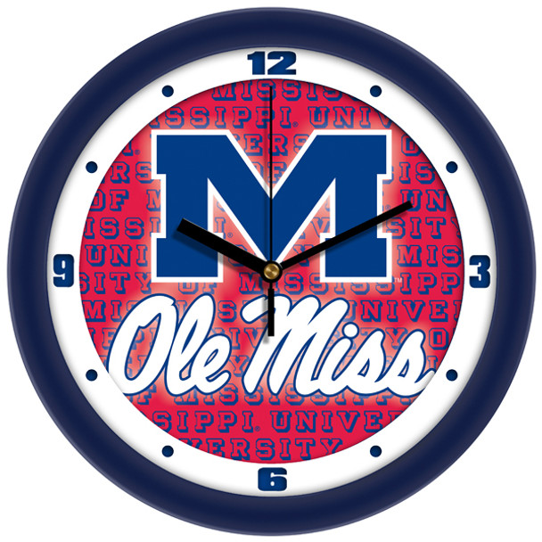 Mississippi Rebels - Ole Miss - Dimension Team Wall Clock