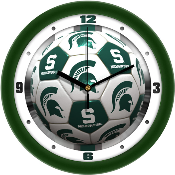 Michigan State Spartans- Soccer Team Wall Clock
