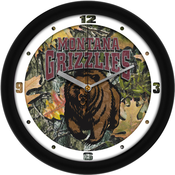 Montana Grizzlies - Camo Team Wall Clock