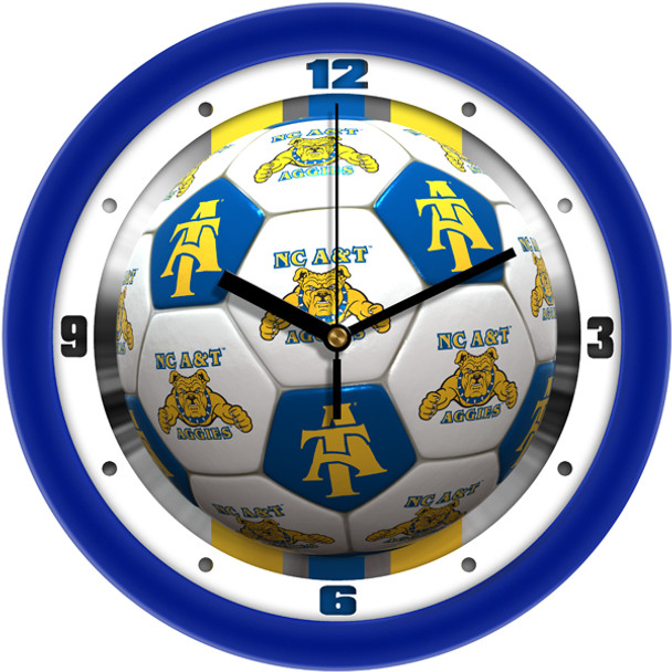 North Carolina A&T Aggies- Soccer Team Wall Clock