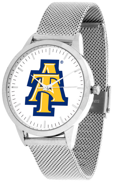 North Carolina A&T Aggies - Mesh Statement Watch - Silver Band